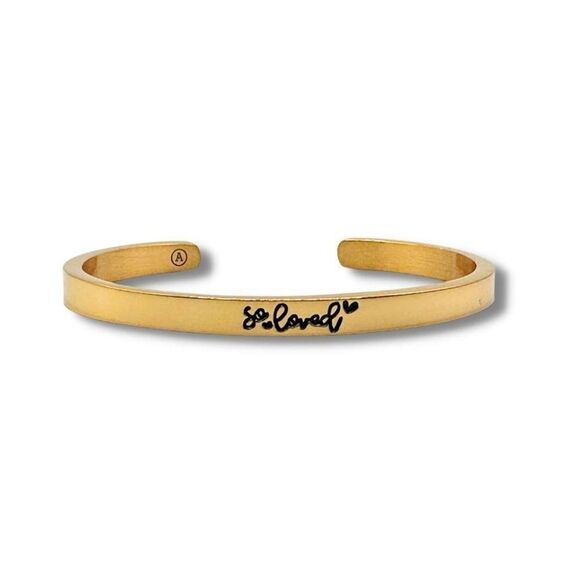 Alisa Michelle - Gold Cuff - So Loved - NWT - Picture 1 of 2